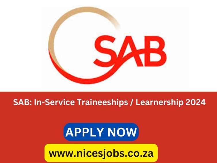 SAB: In-Service Traineeships / Learnership 2024